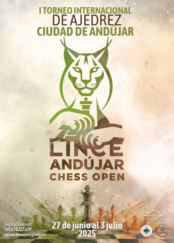 Andújar será el epicentro del ajedrez internacional con el 'Lince Chess Open'