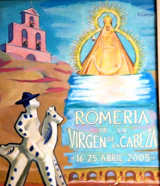 RODOLFO CONESA Y SU CARTEL DE ROMERÍA DEL AÑO 2005.