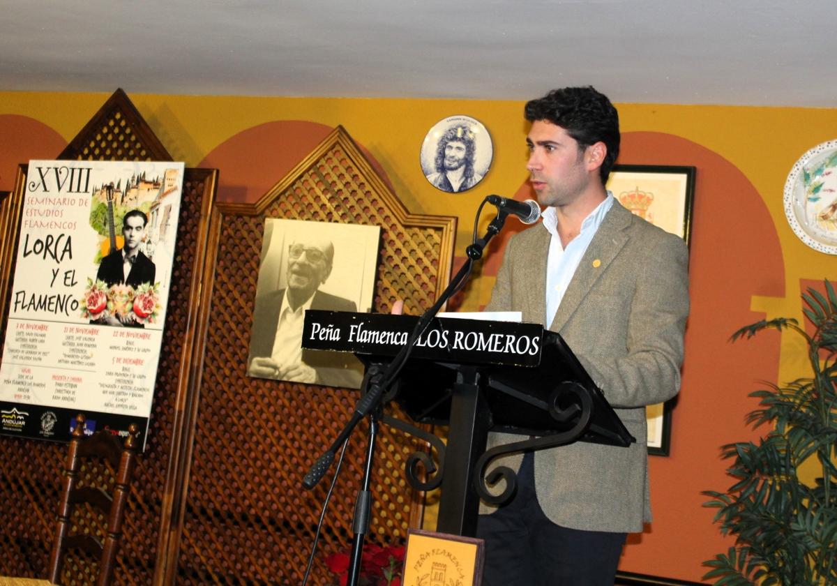 ANTONIO MARTÍNEZ LOZANO DURANTE SU ALOCUCIÓN.