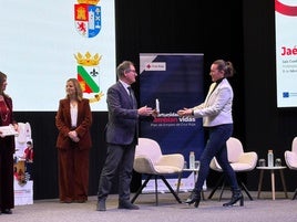 MARIA JOSE FUENTES DURANTE EL RECONOCIMIENTO.