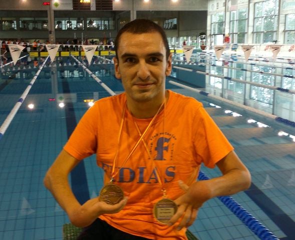 El nadador paralímpico, Miguel Ángel Martínez, gana cinco pruebas en los Nacionales por Equipos
