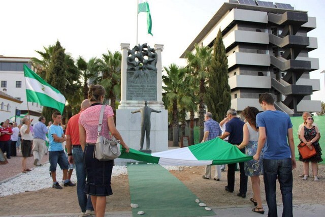 Andalucistas de Andújar participan en el aniversario de la muerte de Blas Infante
