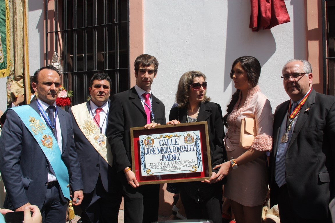 Andújar recuerda a José María González renombrando una calle en su memoria