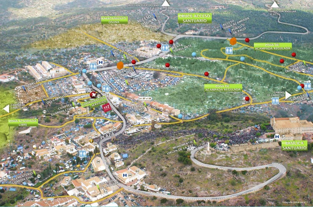 Las tasas romeras oscilan entre los 6 y 100 euros por ocupación de espacios