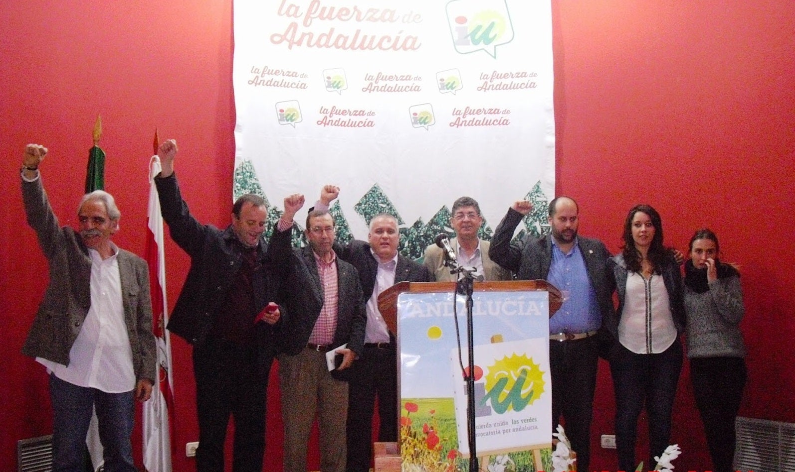 Diego Valderas apoya la candidatura de IU a las municipales encabezada por Juan Francisco Cazalilla