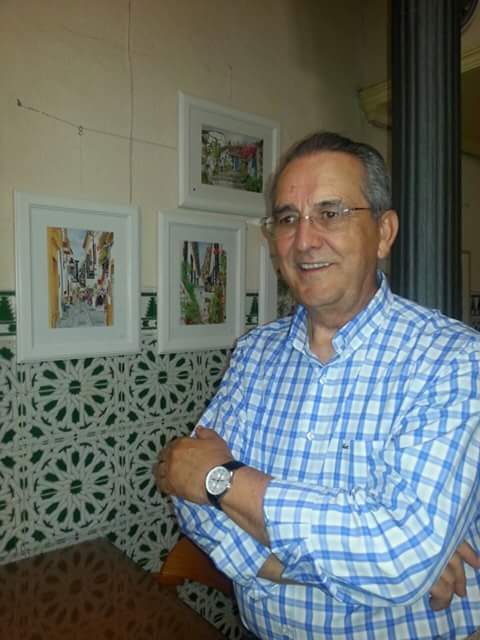 Exposición de acuarelas de José Luís Jurado en la Sociedad la Peña