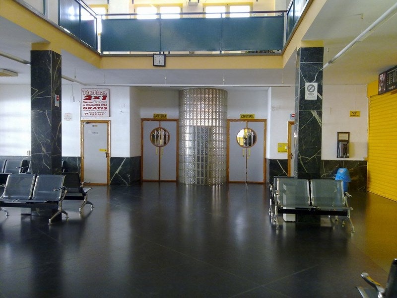 Instalaciones interiores de la Estación de Autobuses de Andújar. 