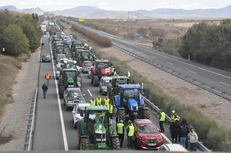 Decenas de tractores marcharon en el norte de la provincia.