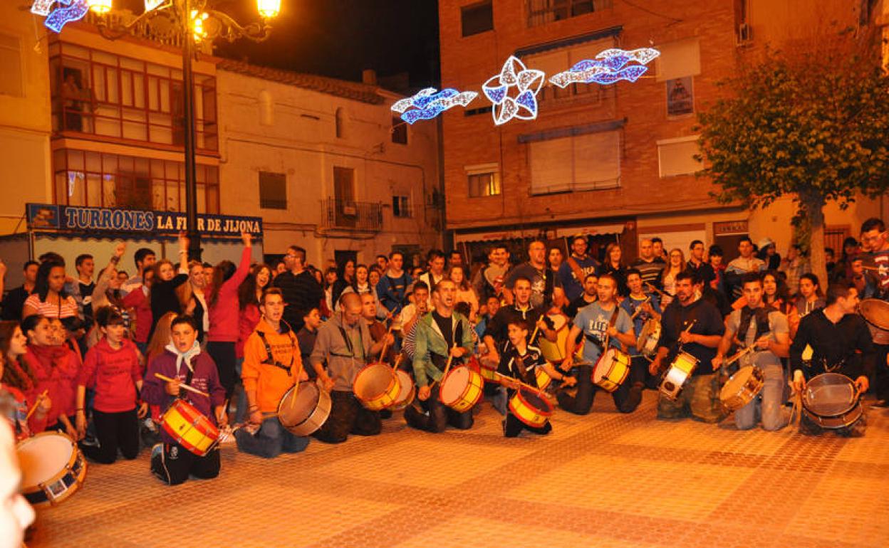 Tamborrada durante las fiestas 