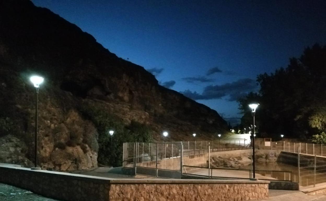 Fuente San Juna con la nueva iluminación 