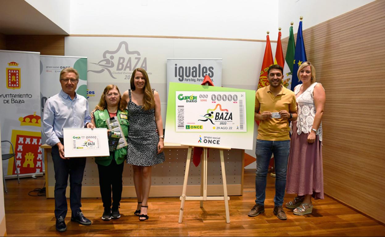 La ONCE vuelve a dedicar su cupón a Baza, esta vez como Villa Europea del Deporte