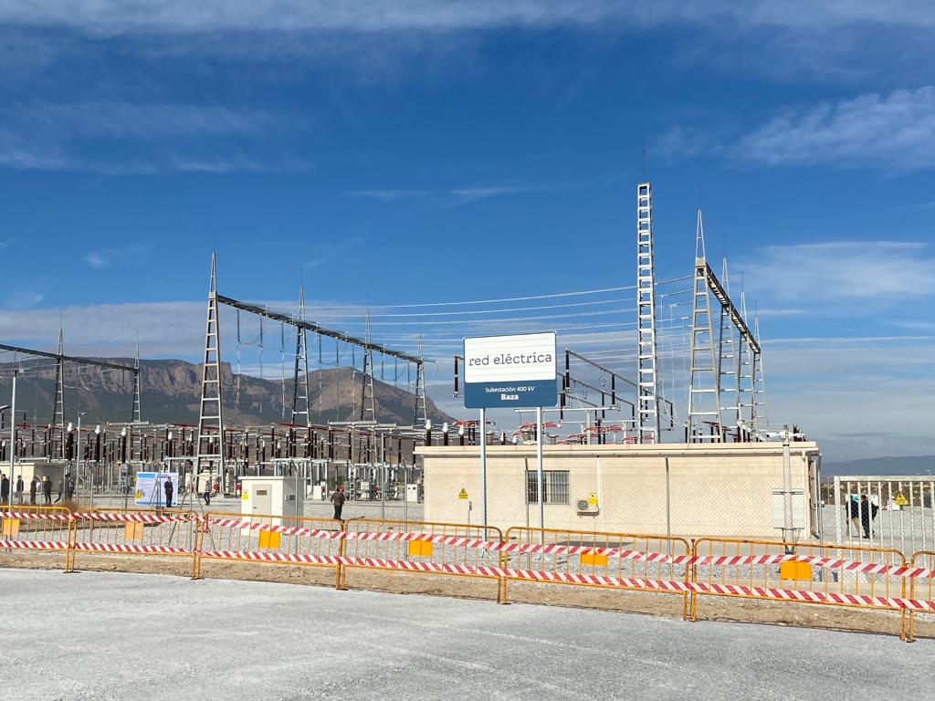 Inauguración de la estación eléctrica entre Caparacena y Baza
