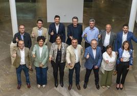 Francis Rodríguez con los candidatos del PP en las comarcas de Baza y Huéscar