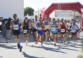 Esteban Milena y Carolina Huertas, ganadores de la carrera 'Cordero Segureño' de Huéscar