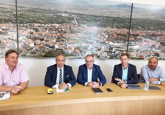 Gumersindo Fernández en el Ayuntamiento de Baza