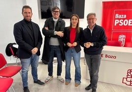 Olga Manzano, Manolo Gavilán, Juan Francisco Torregrosa y José Manuel Guillén