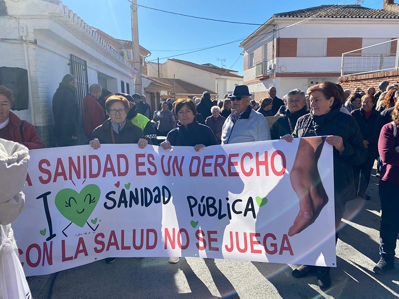 Manifestación en Castillejar para exigir una asistencia sanitaria digna y sin recortes