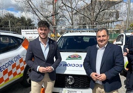 Ramón Martinez, alcalde de Huéscar y Eduardo Martos, diputado de Asisntencia a Municipios