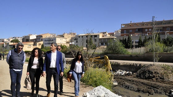 Pedro Fernández visita las obras de reparación de los daños ocasionados por la DANA de octubre