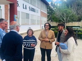 María José Martín en el IES la Sagra de Huéscar