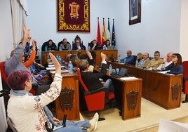 Imagen de archivo de un pleno de Baza.