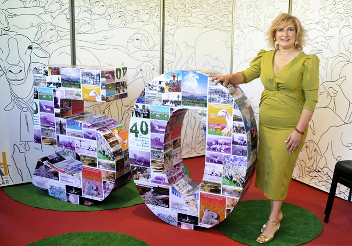 Mercedes Guijarro, en la 50 edición de la feria