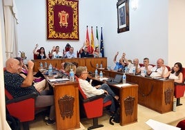 Votación para aprobar la modificación presupuestaría