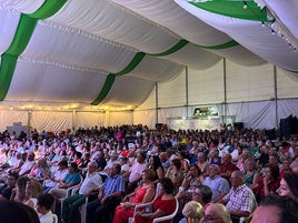 Lleno en el concierto de la canilera, María del Tango