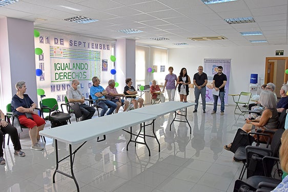 Imagen del acto celebrado hoy en la sede de la AFA Alcrebite