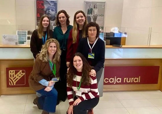 Responsables del programa y de la oficina de Caja Rural en Huéscar