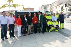 El Centro Especial de Empleo Jabalcón recibe un vehículo para el trabajo de mantenimiento de jardines