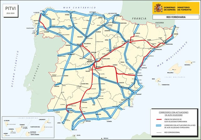 El Ministerio de Fomento dibuja  la línea Almendricos- Baza y Moreda