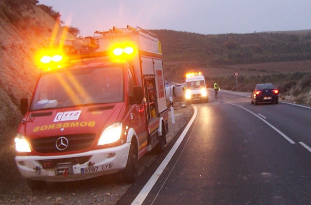 Una mujer herida en otro accidente en la carretera Baza- Benamaurel