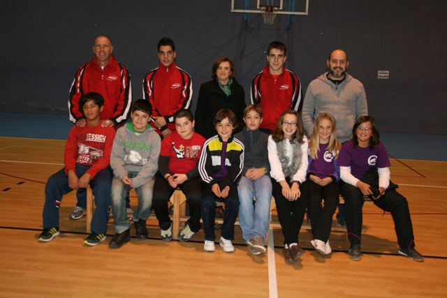 Cuatro jugadores de la escuela municipal de tenis de mesa en el Campeonato de España en Pontevedra