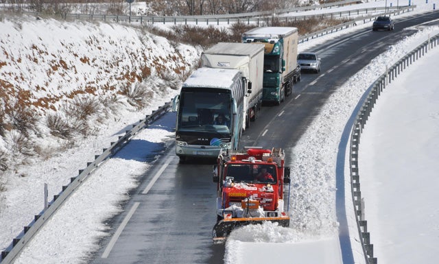 La A-92 Norte recupera la normalidad a su  paso por Baza