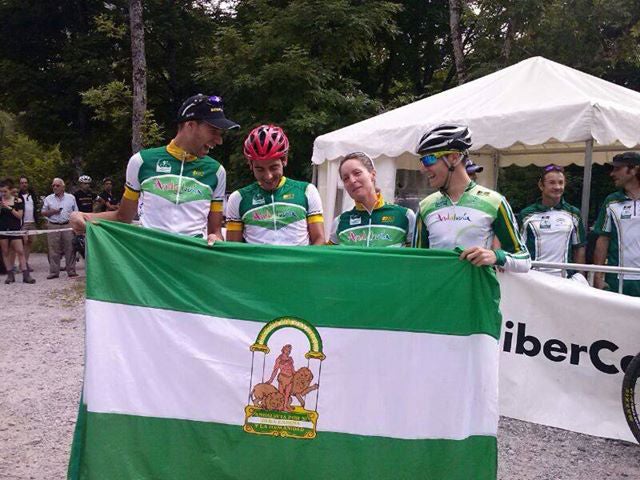 El ciclista David Valero, lidera el triunfo andaluz en el campeonato de España, modalidad team relay