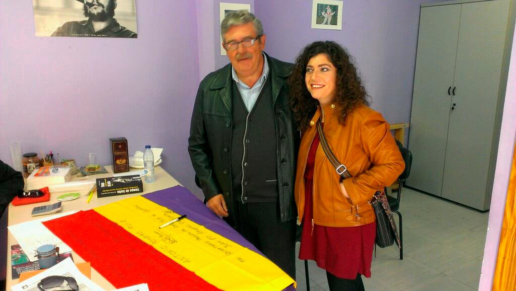 Medio centenar de personas en el acto de IU sobre las pensiones