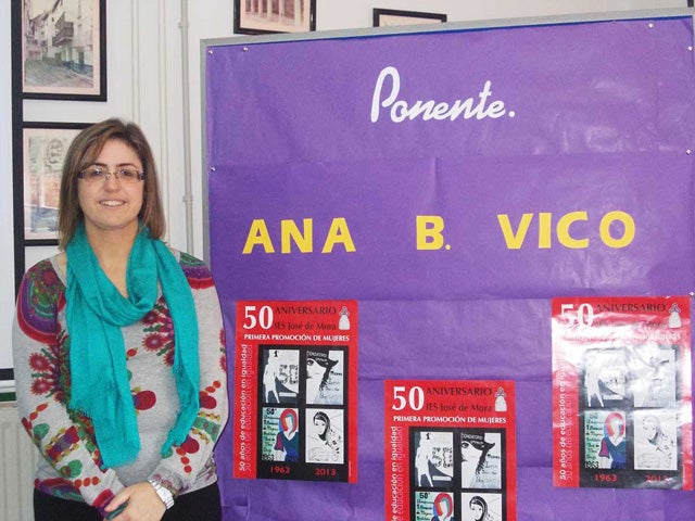 La juez Ana Belén Vico Serrano en el IES José de Mora