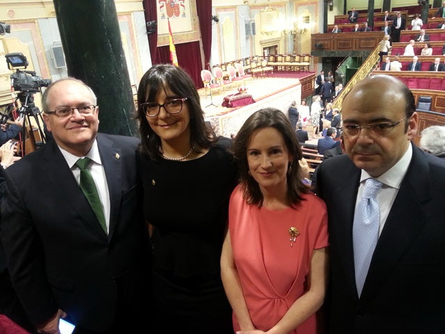 María José Martín asiste a la proclamación como Rey de Felipe VI