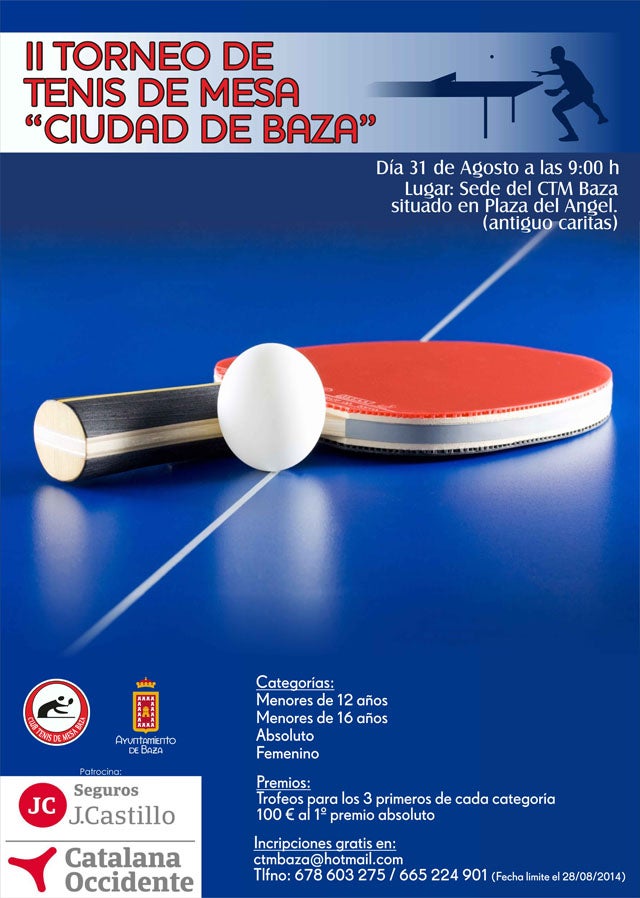 II Torneo de Tenis de Mesa Ciudad de Baza