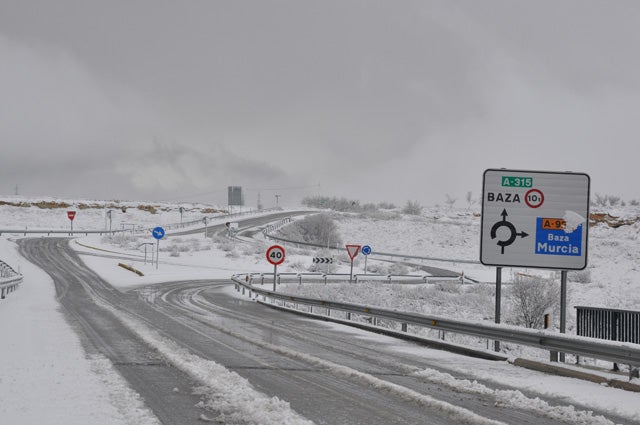Alerta ante posibles nevadas en Baza y Huéscar