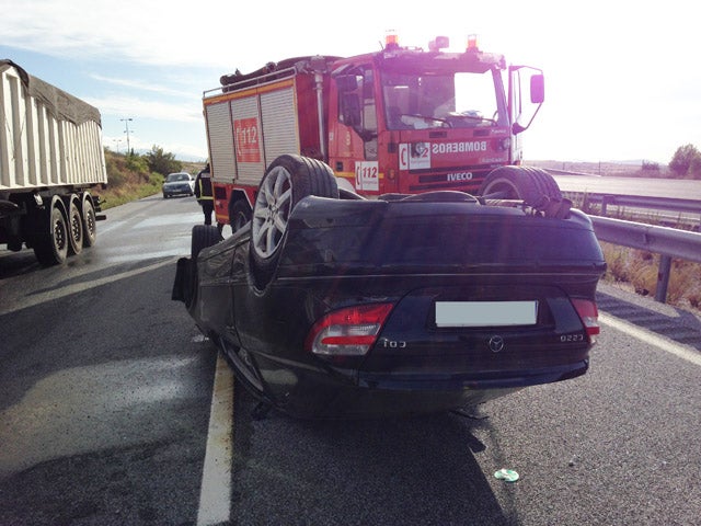 Dos heridos en accidente de tráfico en la A-92