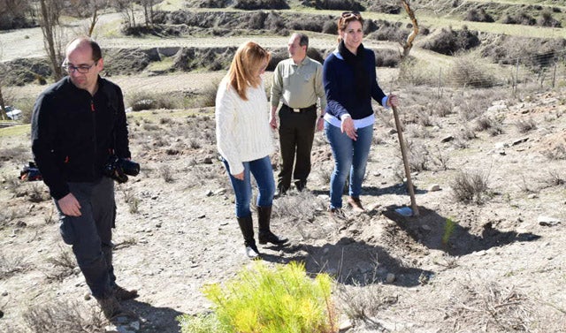 60 alumnos del IES Alcrebite realizan una repoblación en el Parque Natural de la Sierra de Baza