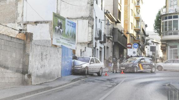 Accidente de tráfico en la Curva en Baza
