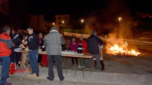 Hogueras en Baza en la víspera de Santa Lucia