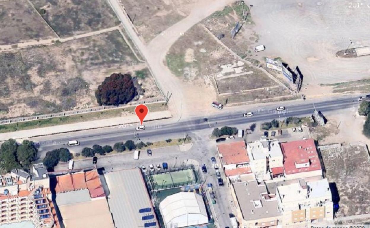 Lugar donde se ha producido el accidente.
