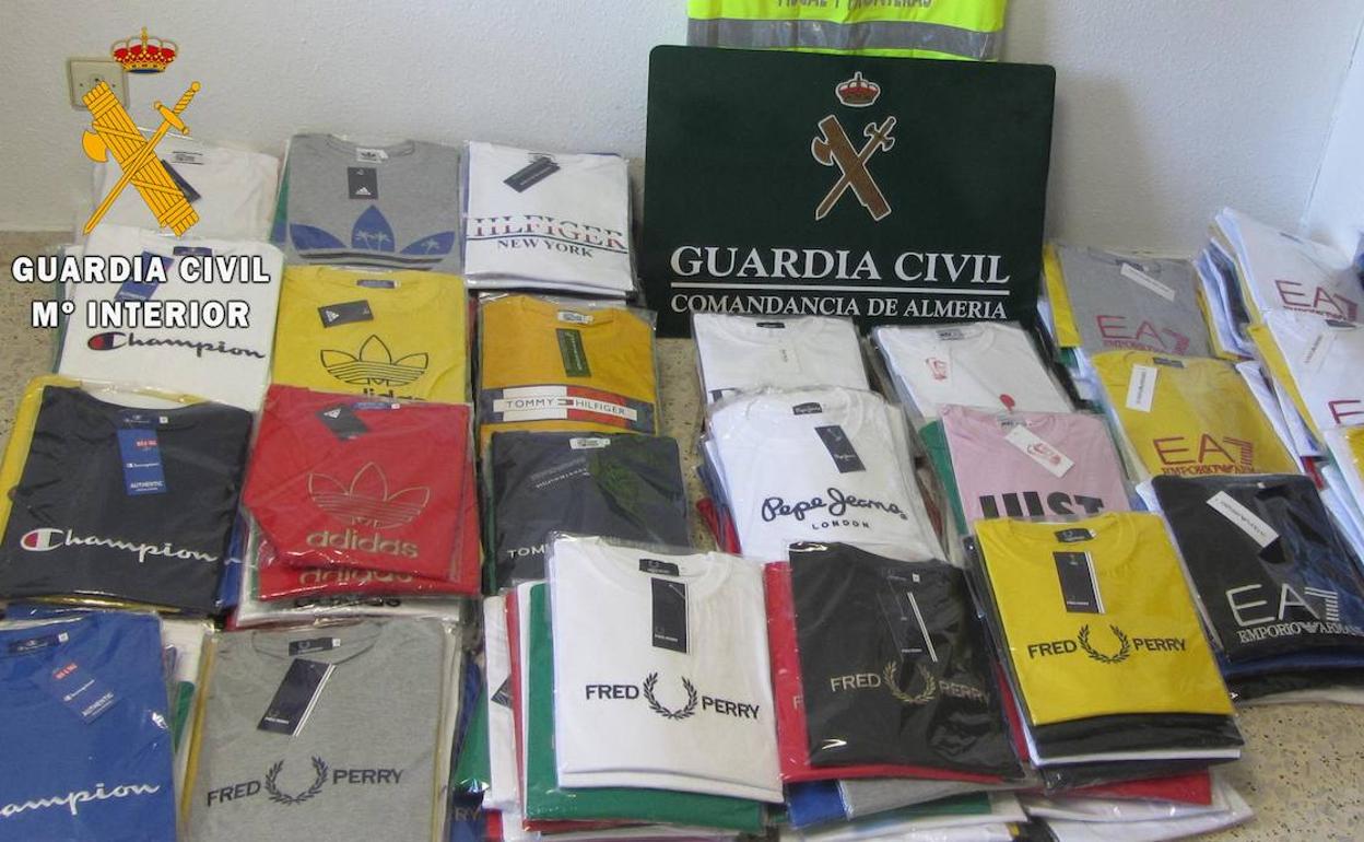 Prendas intervenidas en la operación