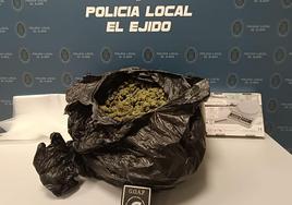 Droga intervenida por los agentes de la Policía Local de El Ejido.