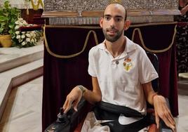 Ismael en la Parroquia Santa María de la Paz.