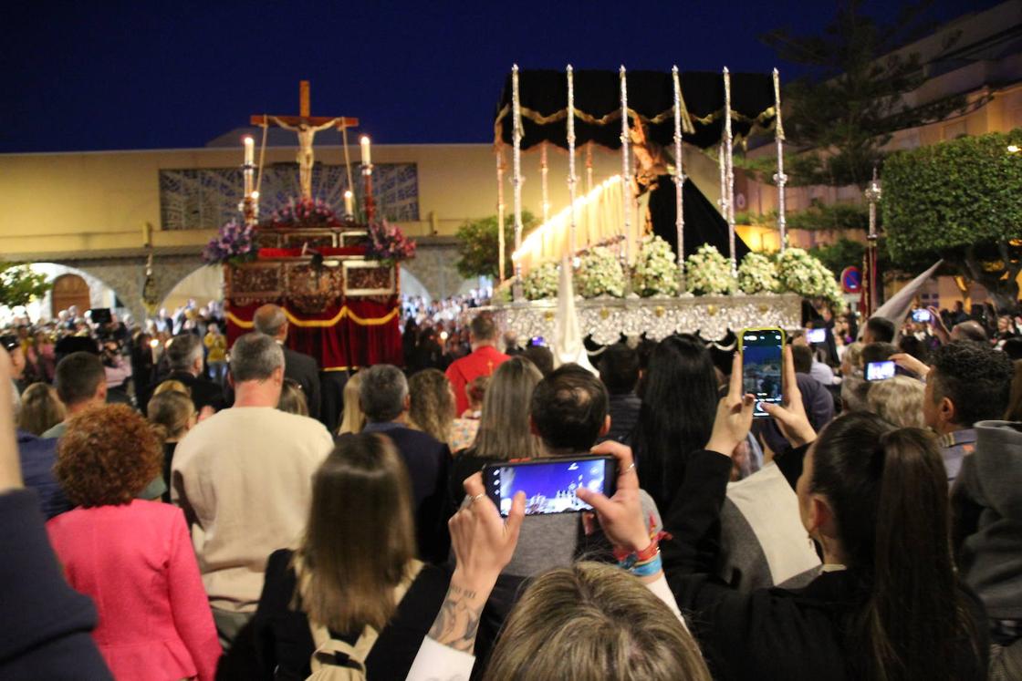 Santa María del Águila vive con fervor su Viernes Santo